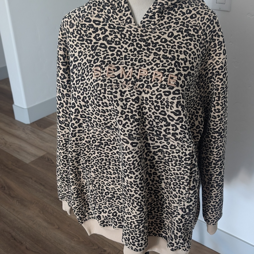 Leopard Print Hoodie
